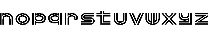 Pim Inline Font LOWERCASE