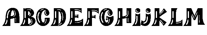 PINK BUBLE OUTLINE Regular Font UPPERCASE