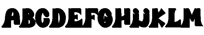 PINKBUBLEEXTRUDE-Regular Font UPPERCASE