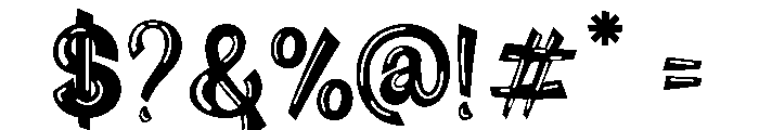 PINKBUBLEOUTLINE-Regular Font OTHER CHARS