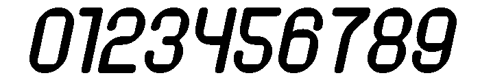 PIXEL ROUND Bold Italic Font OTHER CHARS