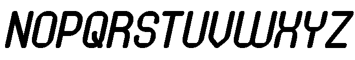 PIXEL ROUND Bold Italic Font UPPERCASE