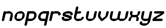 PIXEL ROUND Bold Italic Font LOWERCASE