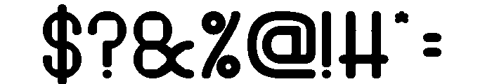 PIXEL ROUND Bold Font OTHER CHARS
