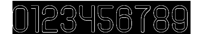 PIXEL ROUND-Hollow-Inverse Font OTHER CHARS