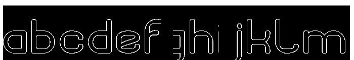 PIXEL ROUND-Hollow-Inverse FONT