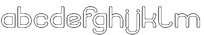 PIXEL ROUND-Hollow FONT