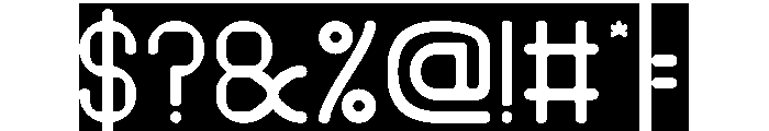 PIXEL ROUND-Inverse Font OTHER CHARS