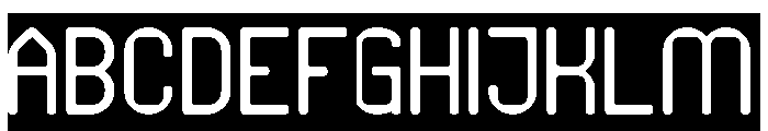 PIXEL ROUND-Inverse Font UPPERCASE
