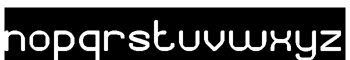 PIXEL ROUND-Inverse Font LOWERCASE