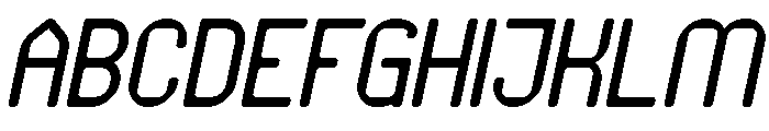 PIXEL ROUND Italic Font UPPERCASE