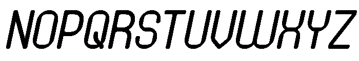 PIXEL ROUND Italic Font UPPERCASE