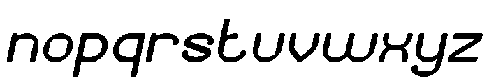PIXEL ROUND Italic Font LOWERCASE