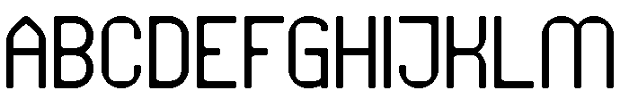 PIXEL ROUND-Light Font UPPERCASE