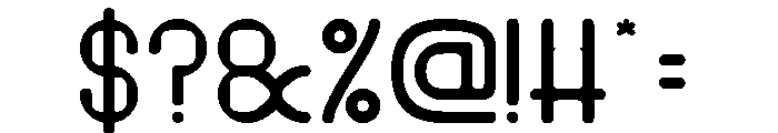 PIXEL ROUND Font OTHER CHARS