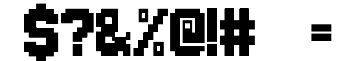 PIXEL ZONE Font OTHER CHARS