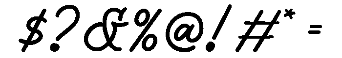 Picky Charm Script Font OTHER CHARS
