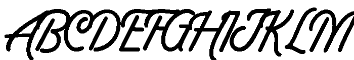 Picky Charm Script Font UPPERCASE