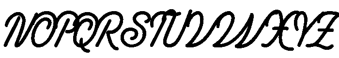 Picky Charm Script Font UPPERCASE