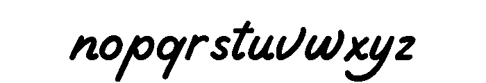Picky Charm Script Font LOWERCASE