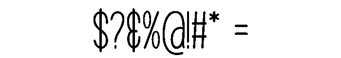 Picky Rabbit Regular Font OTHER CHARS