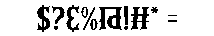 Pierce Heart Font OTHER CHARS