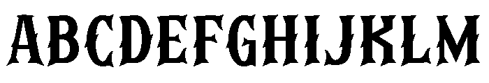 Pierce Heart Font UPPERCASE