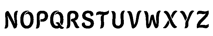 Pilchard Regular Font UPPERCASE