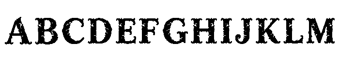 Pillar Regular Font UPPERCASE