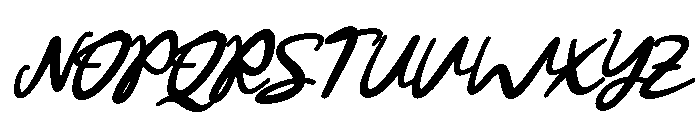 Pillow-Bold-Italic Font UPPERCASE
