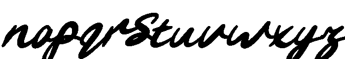 Pillow-Bold-Italic Font LOWERCASE