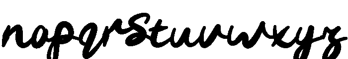 Pillow-Bold Font LOWERCASE