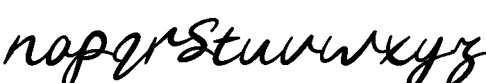Pillow-Italic Font LOWERCASE