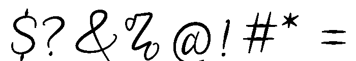 Pillow-Light Font OTHER CHARS