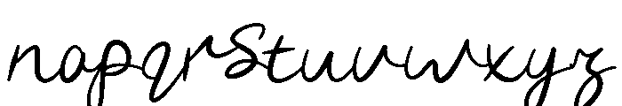 Pillow-Light Font LOWERCASE