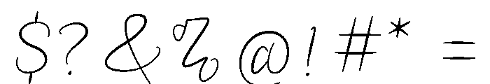 Pillow-Thin Font OTHER CHARS
