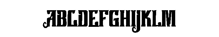 Pincher Font UPPERCASE