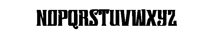 Pincher Font UPPERCASE