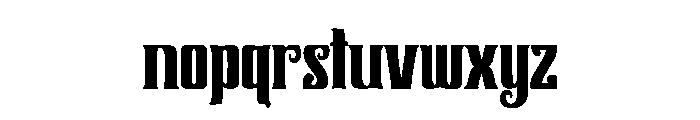 Pincher Font LOWERCASE