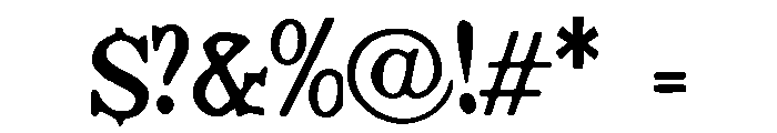Pincushion Font OTHER CHARS