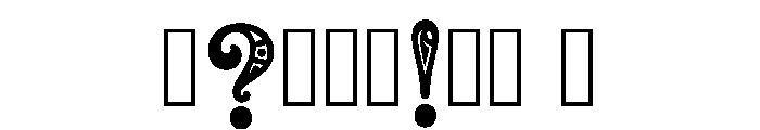 Pine Regular Font OTHER CHARS