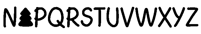 Pinemoji Font UPPERCASE