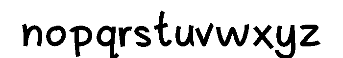 Pingku-Bold Font LOWERCASE