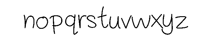 Pingku Font LOWERCASE