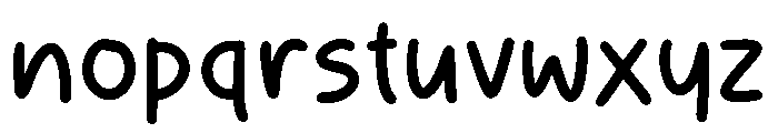 Pink Cupcake Regular Font LOWERCASE