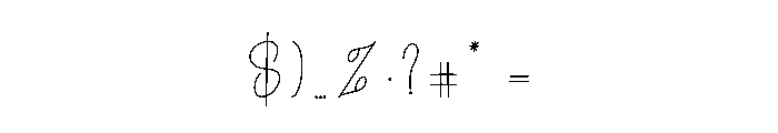 Pink Midnight Font OTHER CHARS