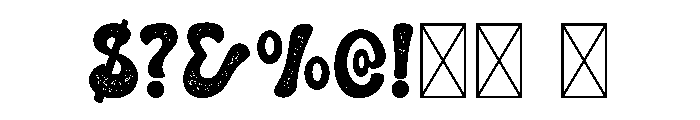 Pink Retro Texture Font OTHER CHARS