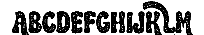 Pink Retro Texture Font UPPERCASE