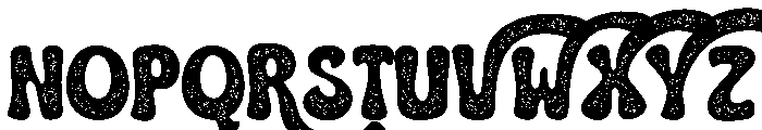 Pink Retro Texture Font UPPERCASE