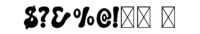 Pink Retro Font OTHER CHARS